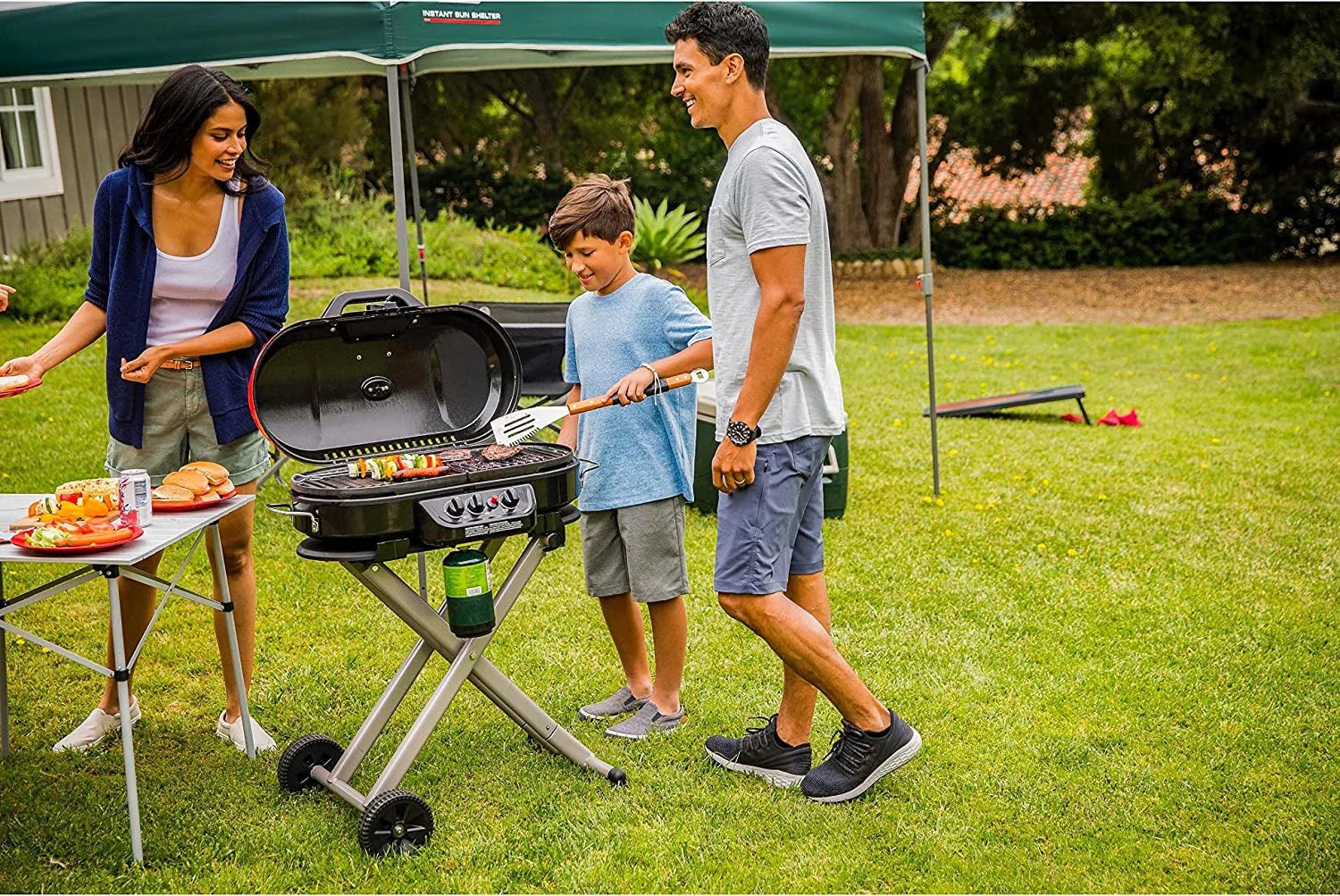 Coleman RoadTrip 285 Portable Stand Grill with Propane Gas Connection