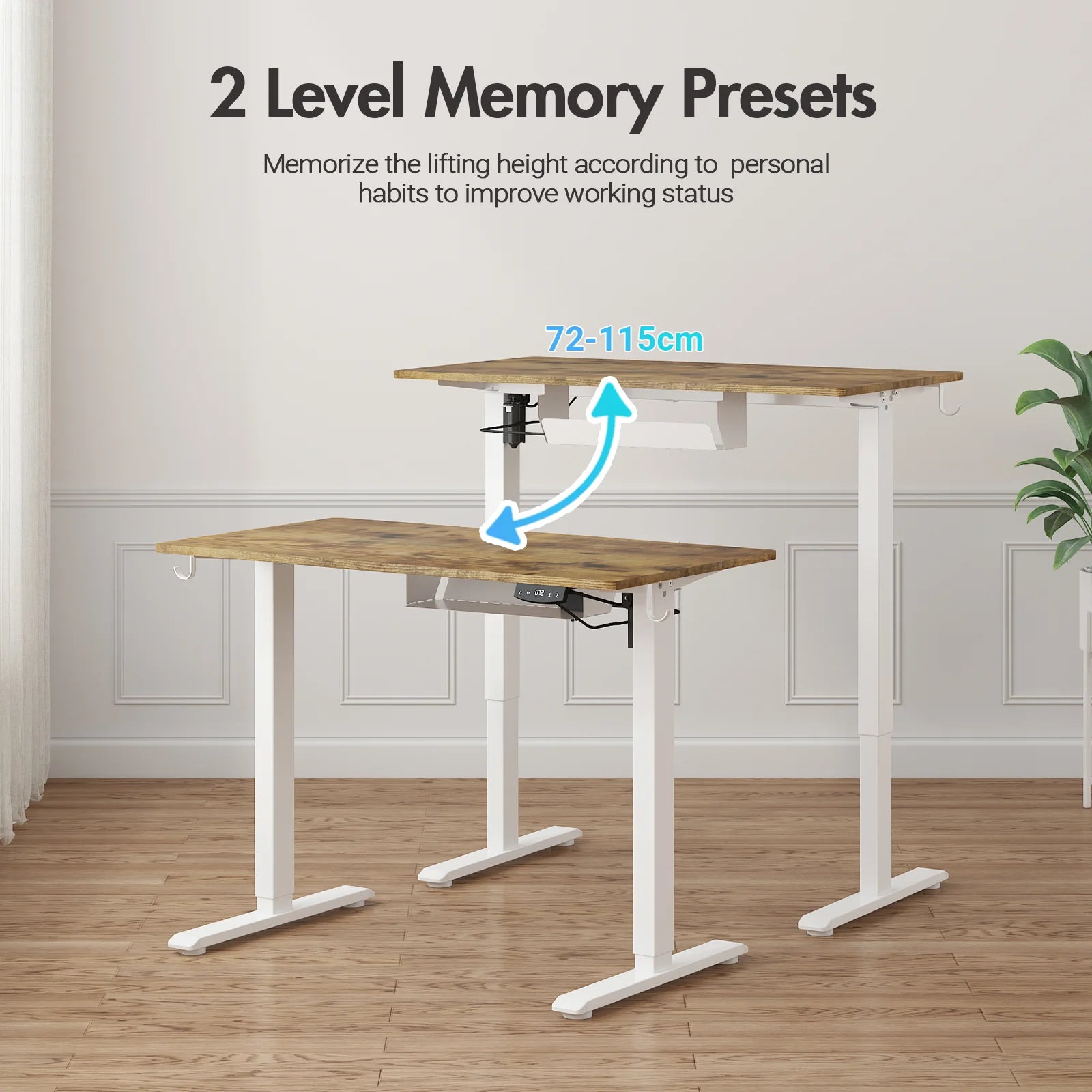 Electric Standing Desk Height Adjustable 100cm