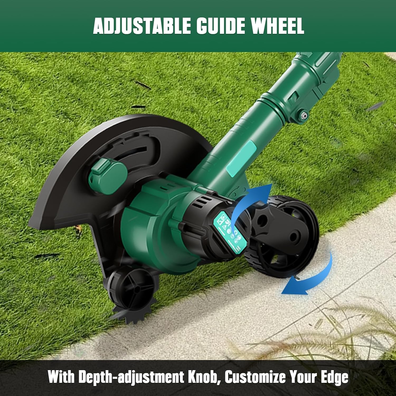 Cordless Lawn Edger Compatible with Makita 18V Battery(Tool Only), 2 in 1 Grass Edger & Trencher for Landscaping, Lawns and Sidewalk1 pcs