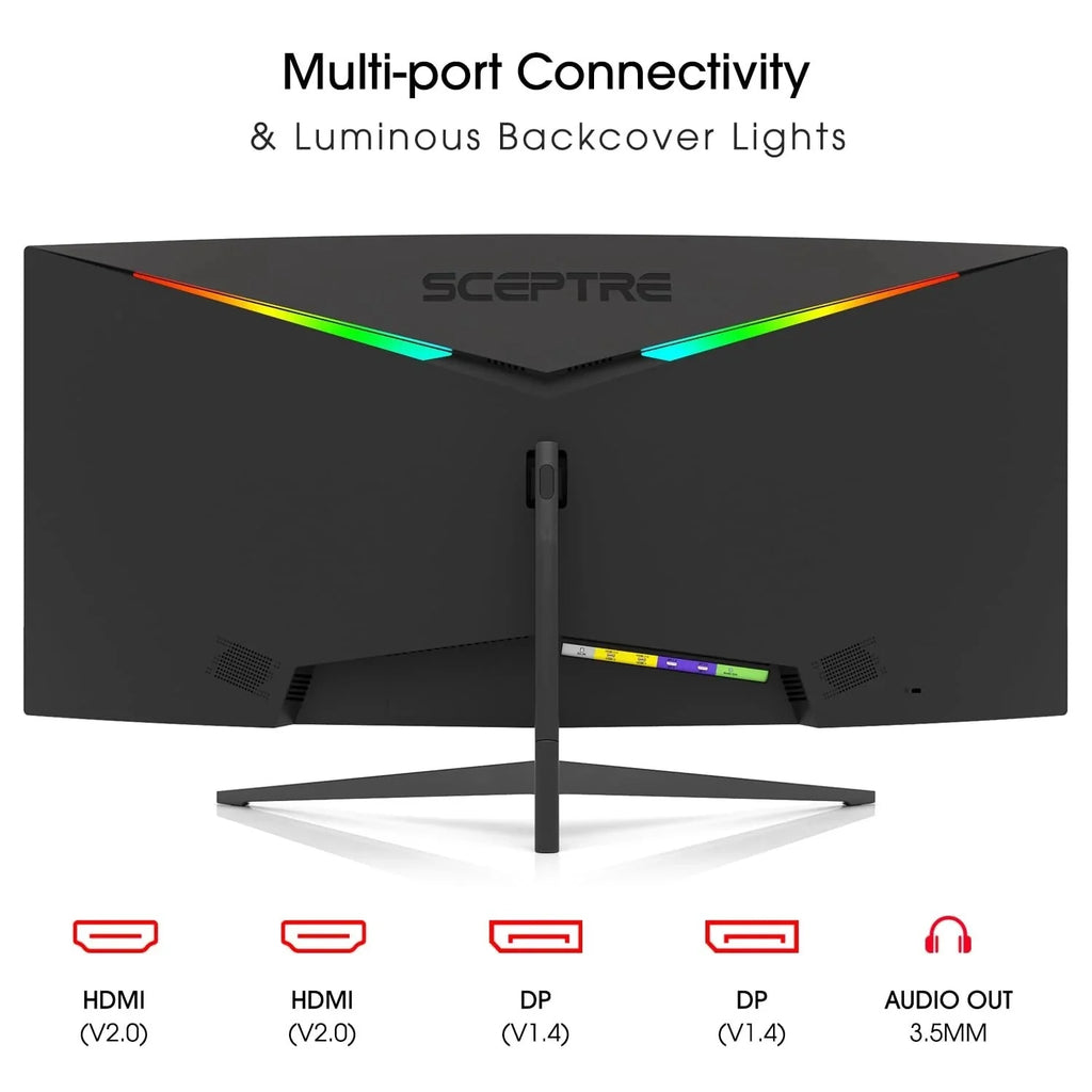 Sceptre 34 Inch 165Hz Curved Ultrawide WQHD Monitor