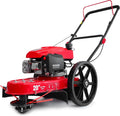Walk Behind String Trimmer Mower, 22-Inch 161cc 4-Stroke Engine with High Wheel1 pcs
