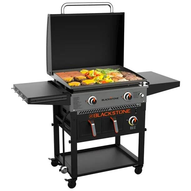 💥Clearance Sale🔥 Blackstone 2-burner griddle (71 cm) with electric air fryer and extractor hood