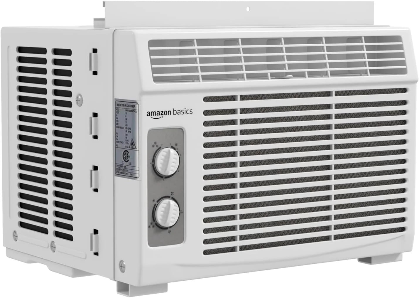 5000-BTU Small Window Air Conditioner, Up to 150 Sqf, Window AC Units with Cool and Fan Functions, Washable Filter, Adjustable Window Kit, Intuitive Mechanical Controls, White1 pcs