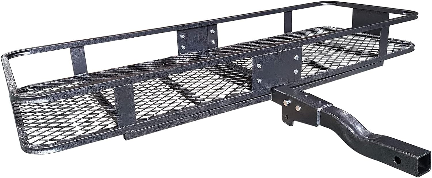 Roof Rack Carrier Basket Universal Rooftop 51" X 36" X 5" + Waterproof Bag 15 Cubic Feet (44" 34" 17"), and Cargo Net with Attachment Hooks, Ratchet Straps1 pcs