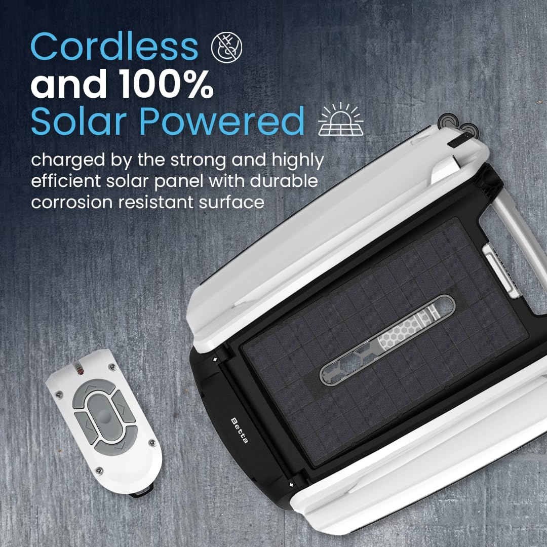 SE features a solar-powered automatic pool skimmer robot, with enhanced internal durability and a redesigned dual-salt chlorine-resistant motor (white)1 pcs