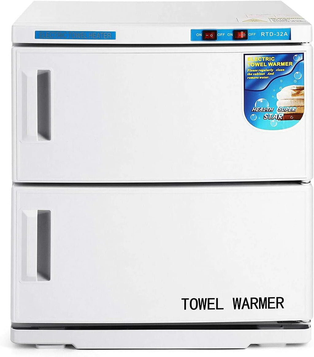 Hot Towel Warmer Cabinet Professional Towel Heater for Spa Massage Salon Home (32 Liter Capacity, White)1 pcs