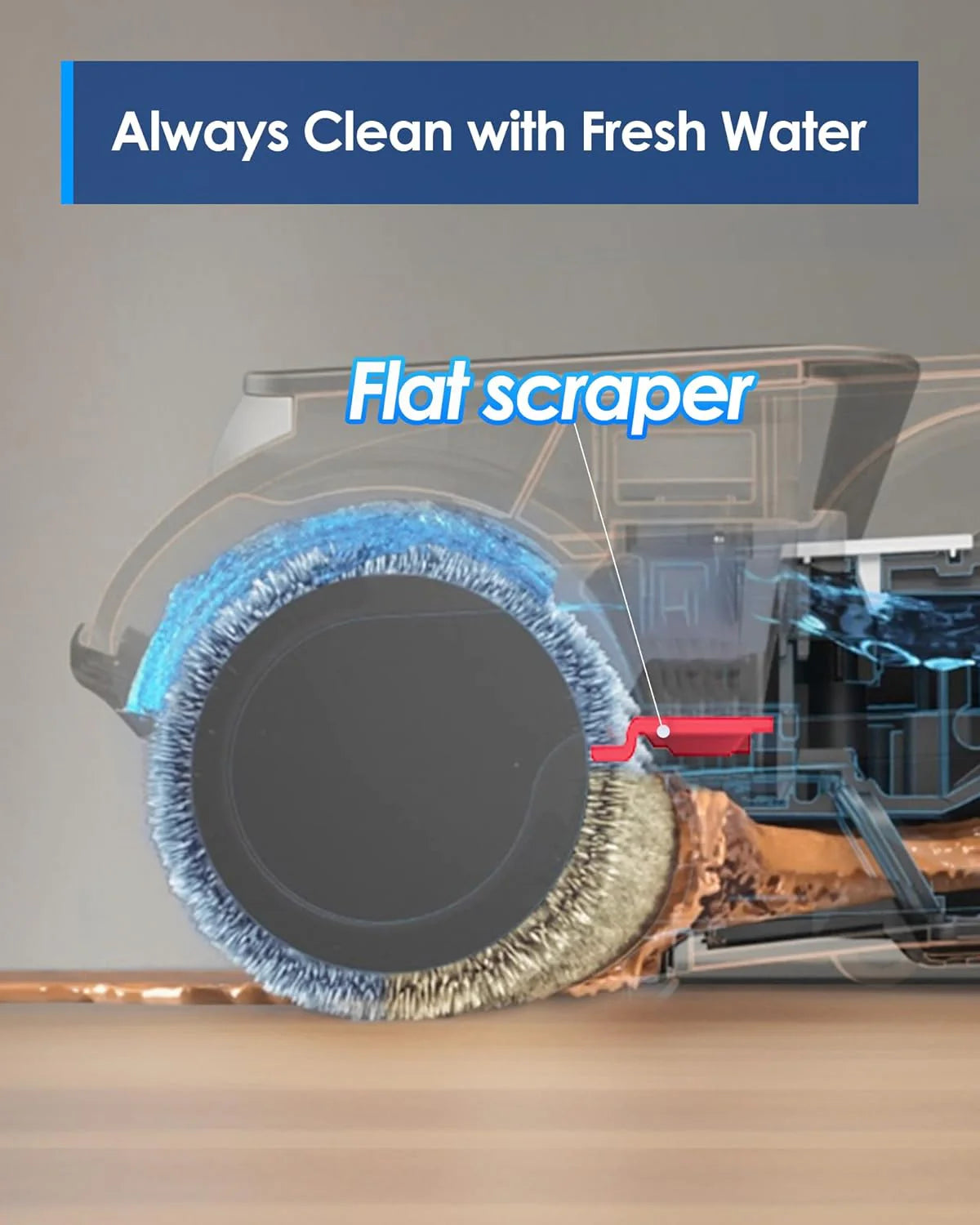 Complete Wet Dry Vacuum Cordless Floor Cleaner and Mop One-Step Cleaning for Hard Floors1 pcs