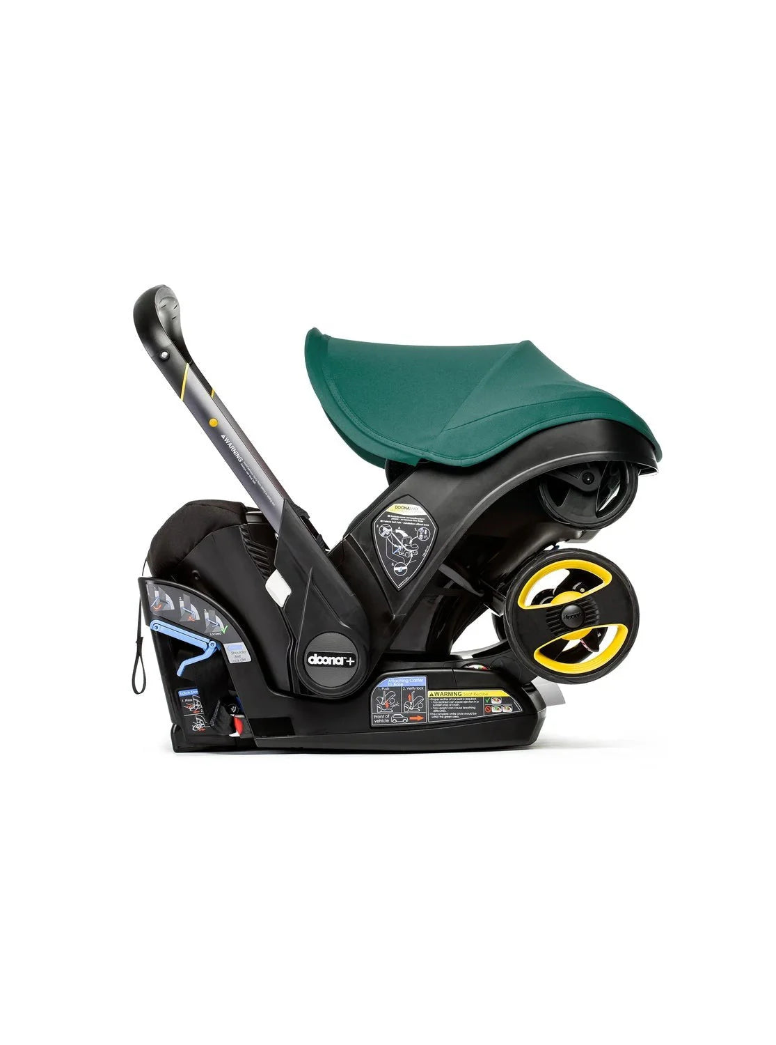 Stroller combination consisting of infant car seat and LATCH base (model year 2025) – Midnight Edition | From car to stroller in seconds, airplane-compatible, including accessory bag