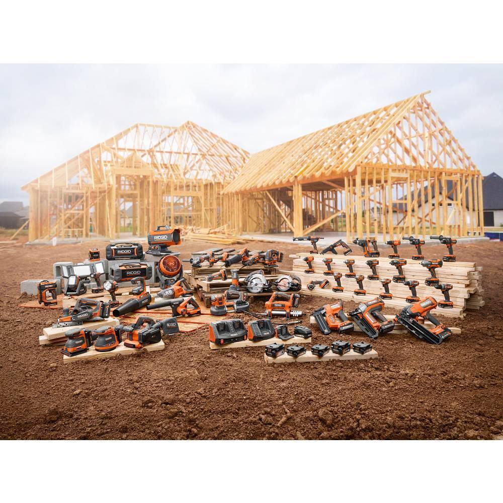 RIDGID 18V Brushless Cordless Nailer Combo Kit with Brad &amp; Finish Nailers, Battery &amp; Charger