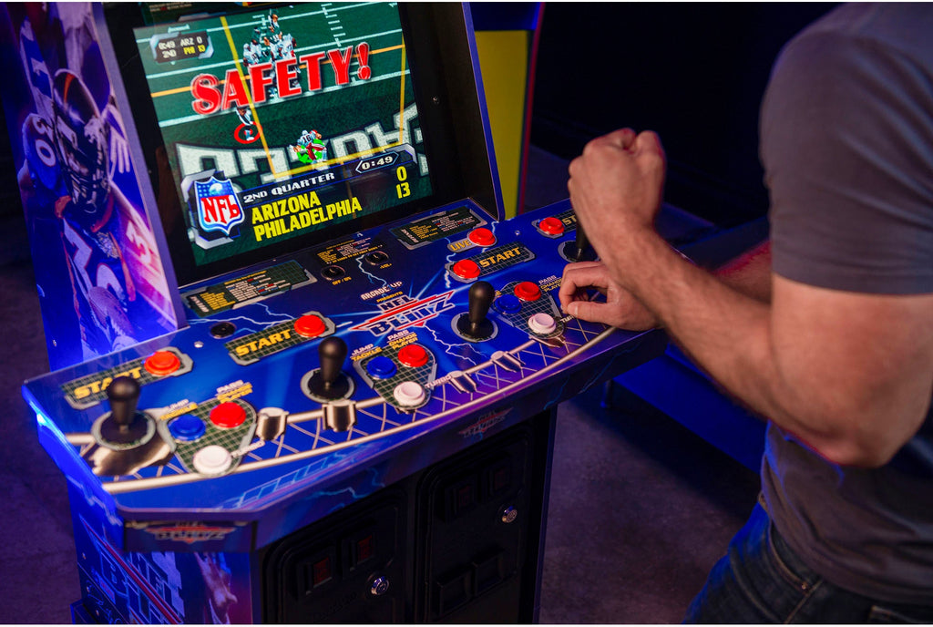 Arcade1Up &ndash; NFL Blitz Arcade with Riser and Lit Marquee &ndash; Multi