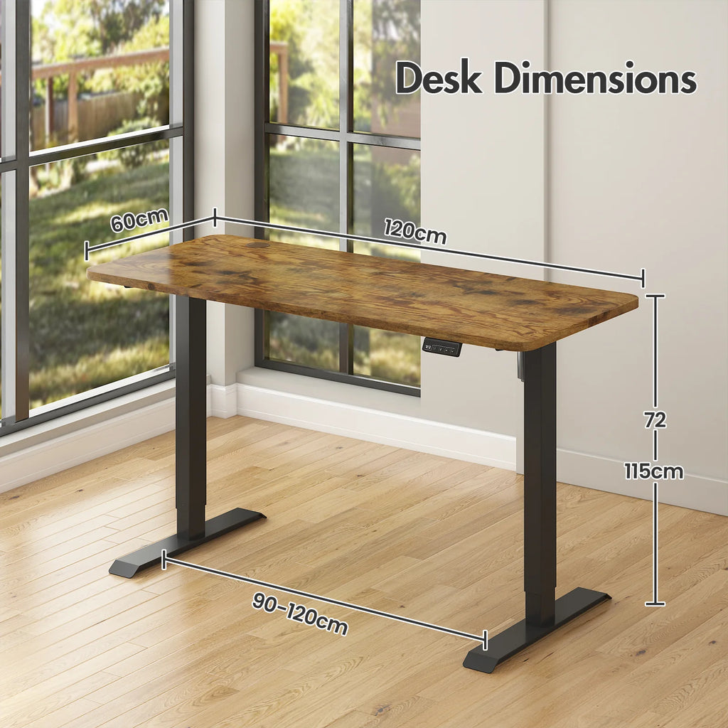 Electric Standing Desk with Memory Lifting 120cm