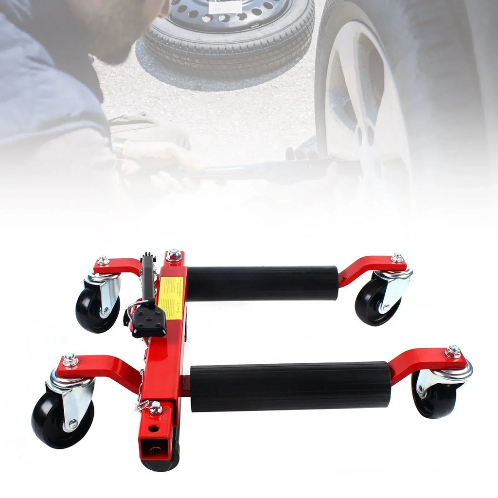 1500lb HYDRAULIC Positioning Car Wheel Dolly Jack Lift Auto Vehicle Moving Hoist