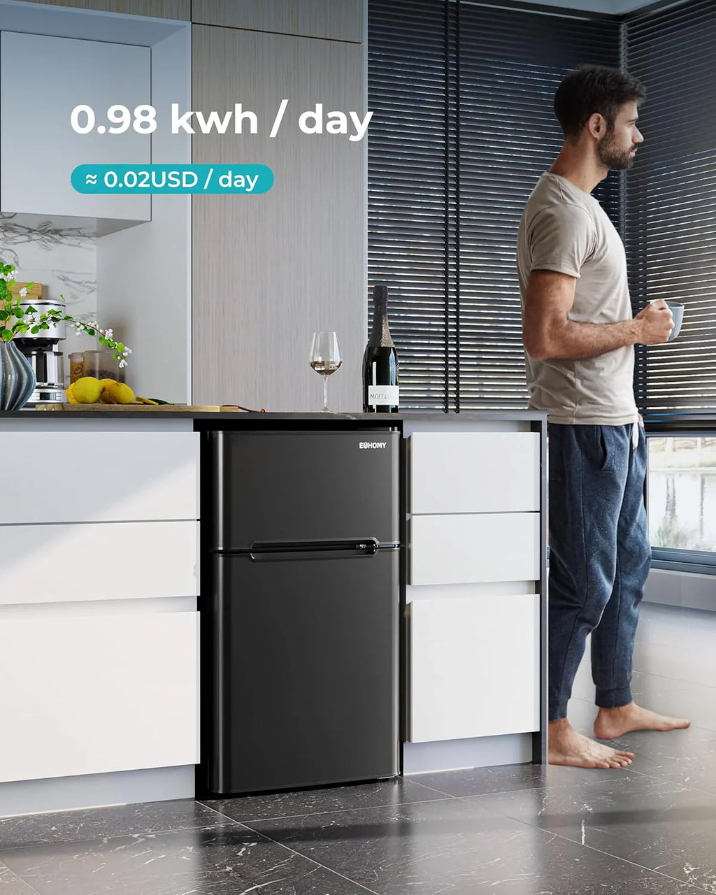 3.2 Cu.Ft Mini Fridge with Freezer 锟斤拷 2-Door Compact Refrigerator for Bedroom, Dorm, Office or Apartment, Silver3.2 Cu.Ft Mini Fridge with Freezer 锟斤拷 2-Door Compact Refrigerator for Bedroom, Dorm, Office or Apartment, Silver
