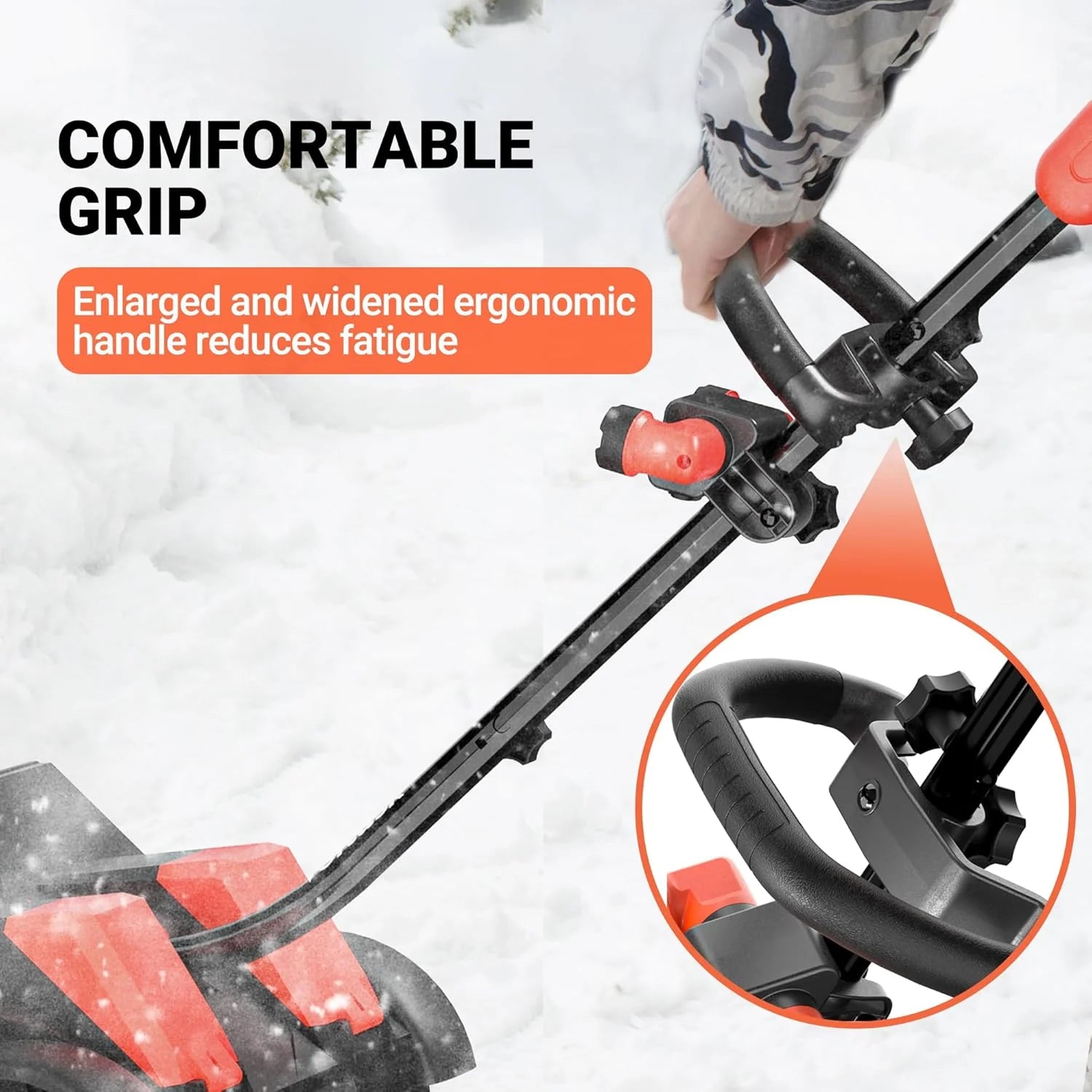 Cordless Snow Shovel with Wheels, 48V | 16-Inch | 4-Ah Brushless Cordless Snow Blower, Battery Snow Blower with Directional Plate & LED Lights (2 * 24V Battery & Dual Quick Charger Included)1 pcs