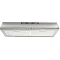 EUROCHEF 60cm Fixed Stainless Steel Rangehood, Quiet 3-Speed, 4-Layer Dishwashable Filters, Halogen Lights EFR60S
