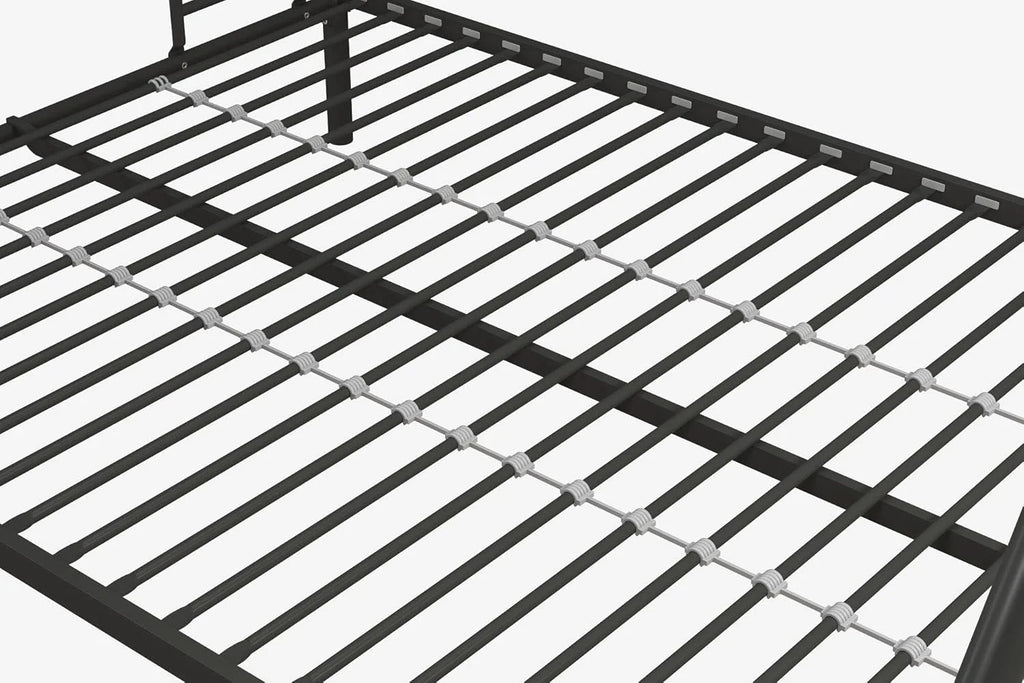 DHP Dusty Twin Over Full Metal Bunk Bed, Off White1 pcs