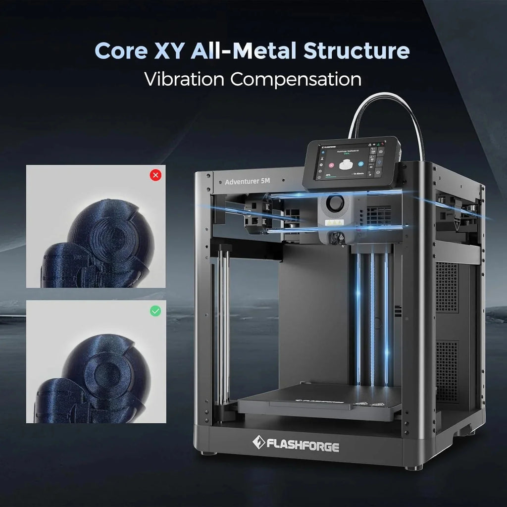 Adventurer 5M 3D printer with fully automatic leveling