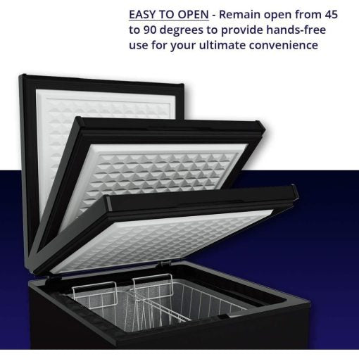 Northair Chest Freezer ??3.5 Cu Ft with 2 Removable Baskets ??Reach In Freezer Chest ??Quiet Compact Freezer ??7 Temperature Settings ??Black