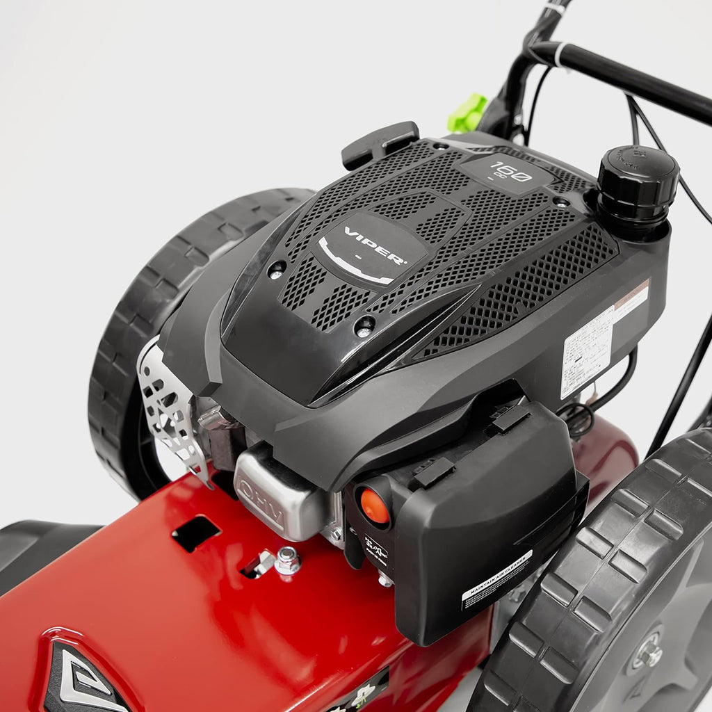 Walk Behind String Mower With 160cc Viper 4-Cycle Engine, 22 ?Cutting Diameter, 14 ?Never-Go-Flat Wheels, Easy Assembly, Adjustable Handlebar, Model # 40314