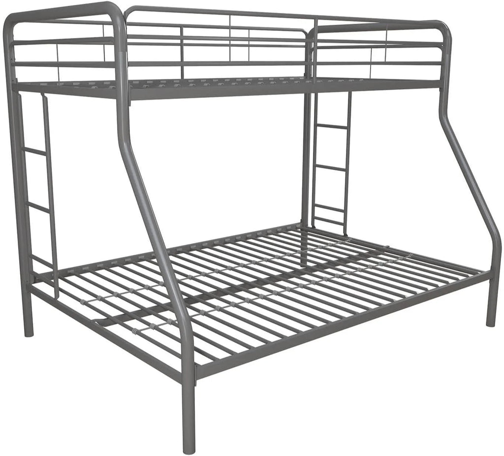 DHP Dusty Twin Over Full Metal Bunk Bed, Off White1 pcs