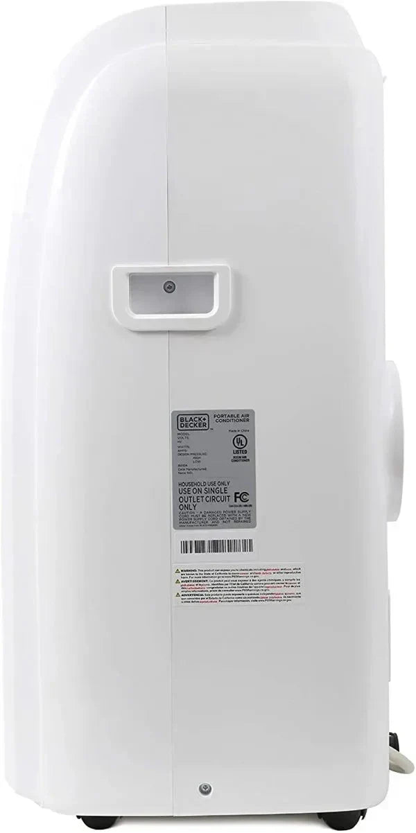 14,000 BTU Portable Air Conditioner with Heat and Remote Control, White
