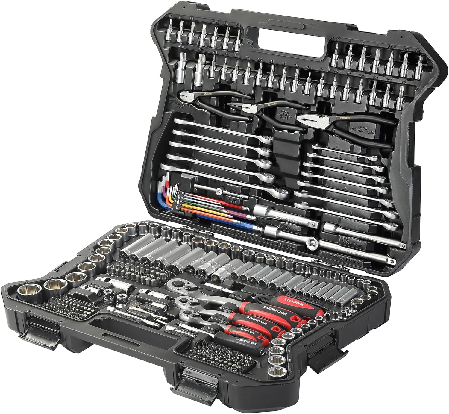 314-Piece Mechanics Tool Set and Socket Set, Professional Metric Set1 pcs