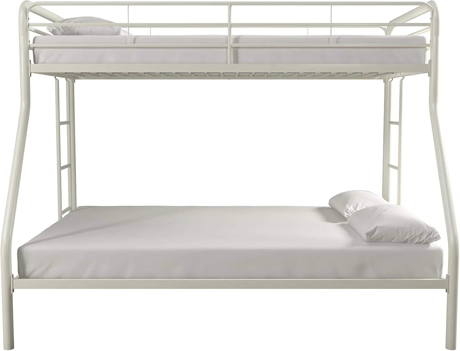 DHP Dusty Twin Over Full Metal Bunk Bed, Off White1 pcs