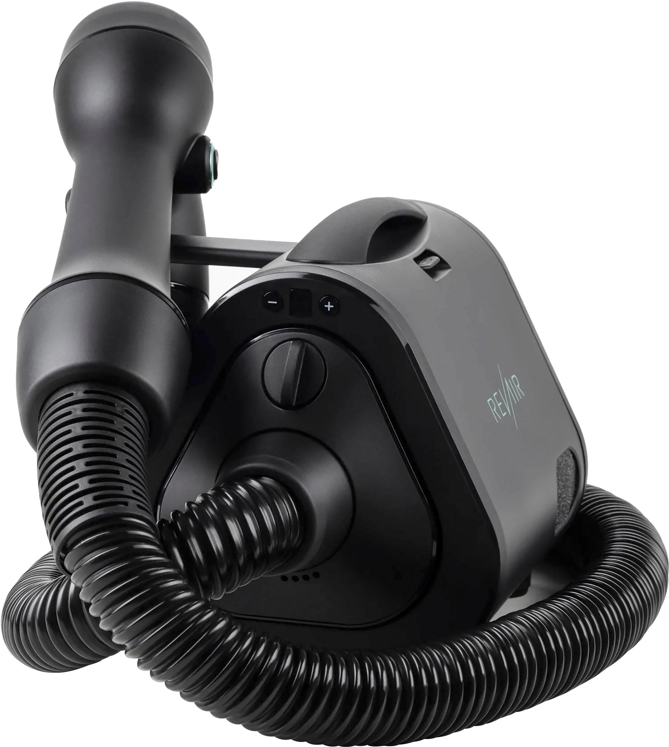 Reverse-Air Hair Dryer with Hair Clips �C Black