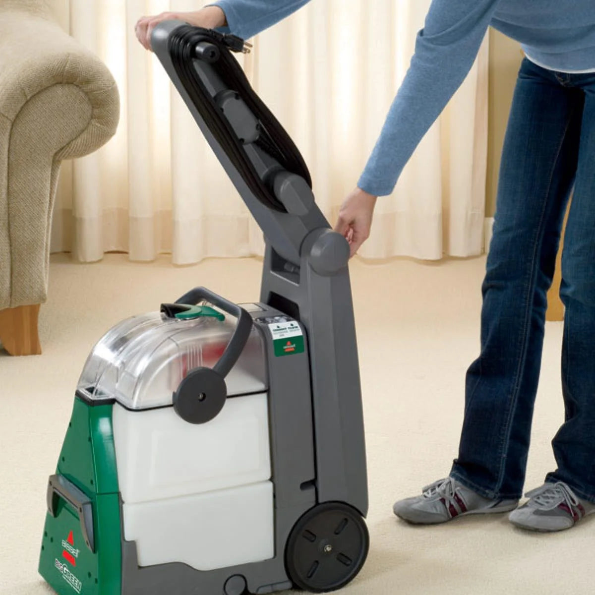 Bissell BigGreen Commercial BG10 Deep Cleaning 2 Motor Extractor Machine1 pcs