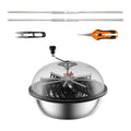 Leaf trimmer, 16-inch trimming bowl, manual flower branch trimmer, equipped with stainless steel blades for rotary trimming, transparent observation cover, foldable herb drying rack and handheld trimmer are all included.1 pcs