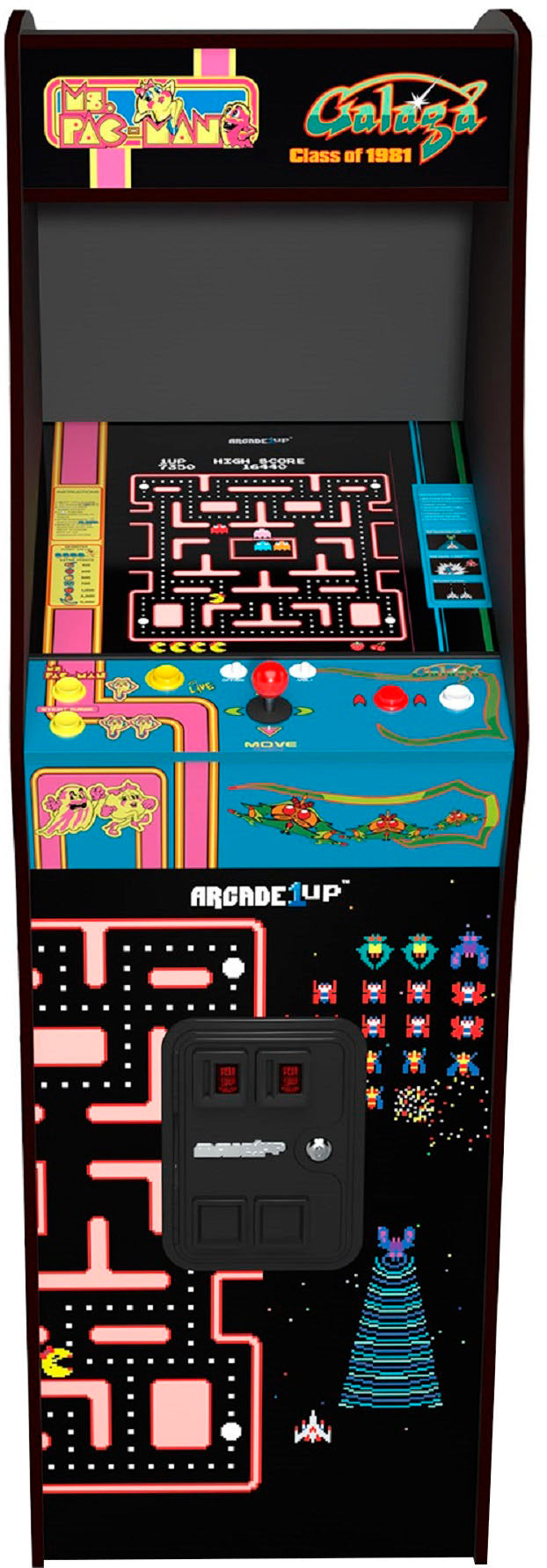 Arcade1Up Class of 81′ Deluxe Arcade Game, Blue – Retro Gaming Console