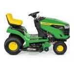 John Deere S100 ride-on lawnmower, 107 cm (42 inch) cutting width – 17.5 hp petrol hydrostatic drive