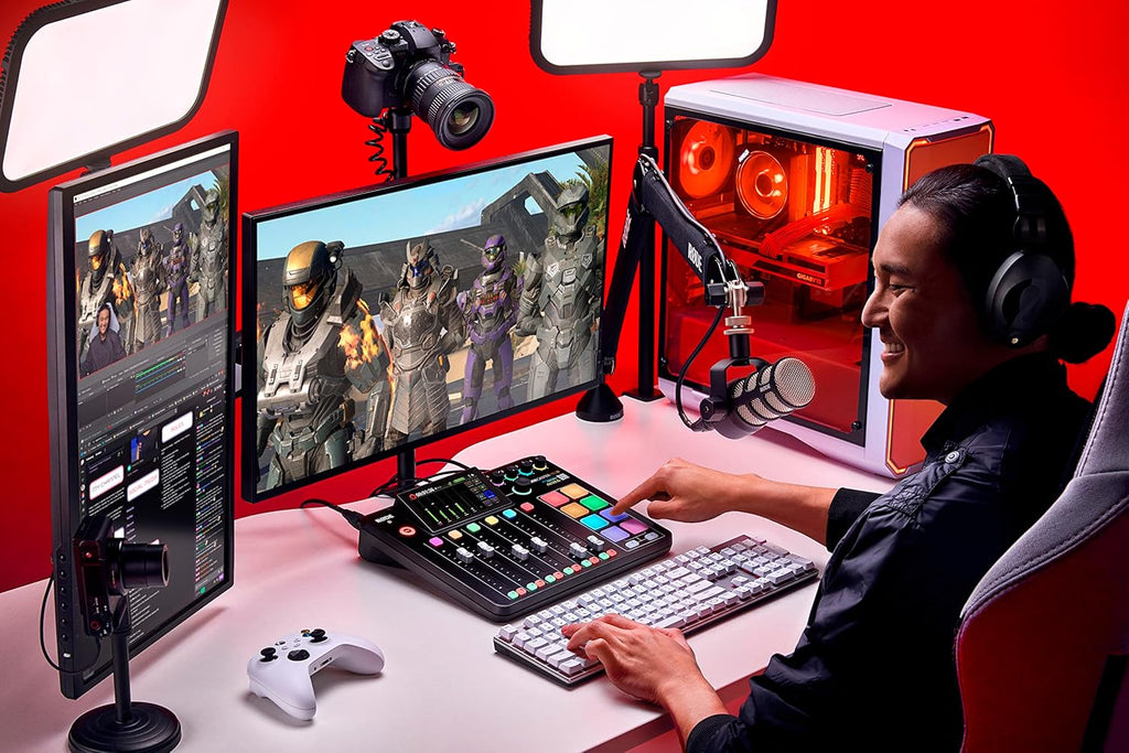 RODE RODECaster Pro II All-in-One Production Solution for Podcasting, Streaming, Music Production and Content Creation, Black1 pcs