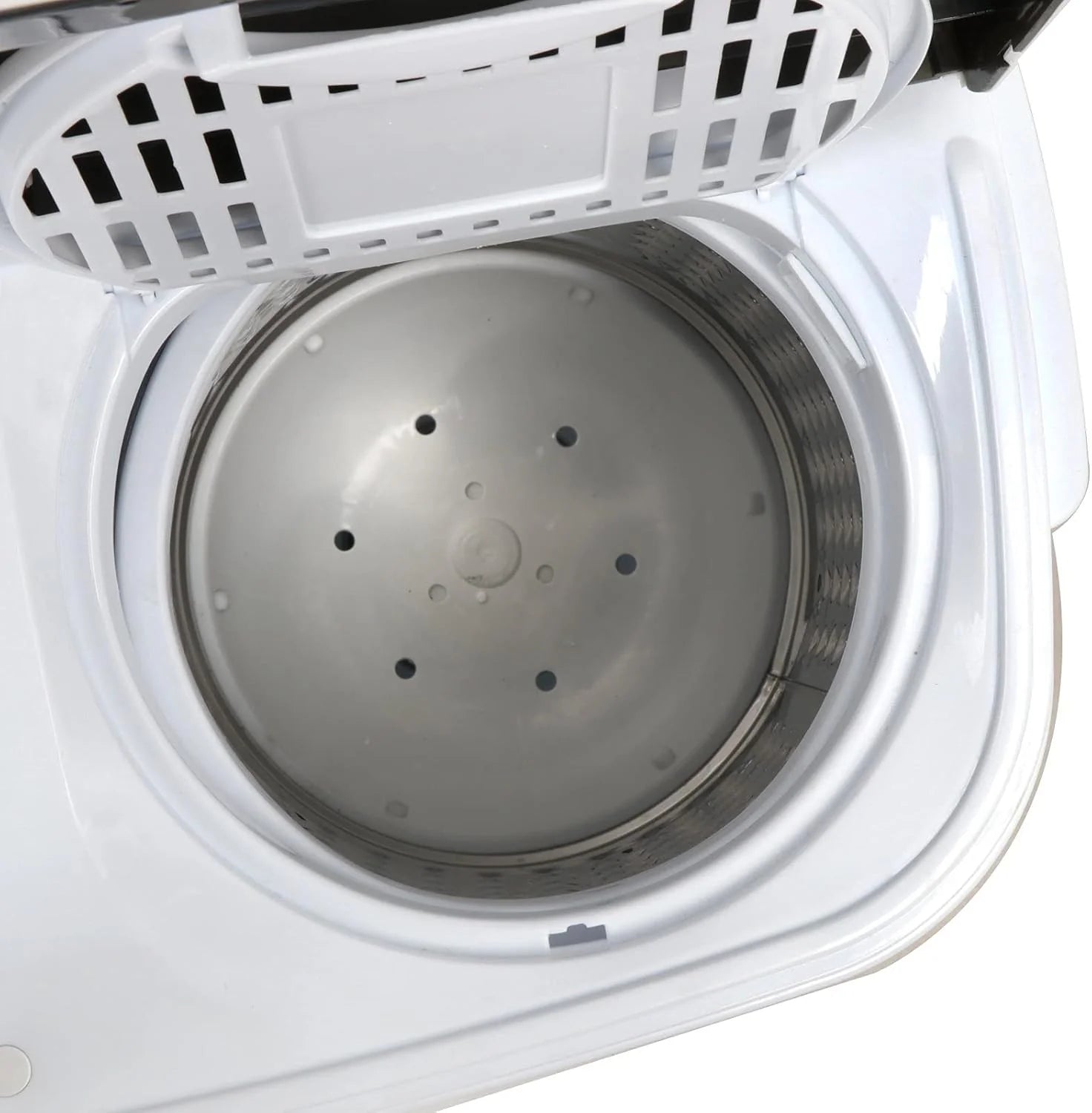Portable mini double-burner washing machine, capacity 13 pounds, equipped with a spin dryer, a compact clothes washing machine, a lightweight small-sized washing machine, suitable for families, apartments, dormitory rooms, and campers.1 pcs
