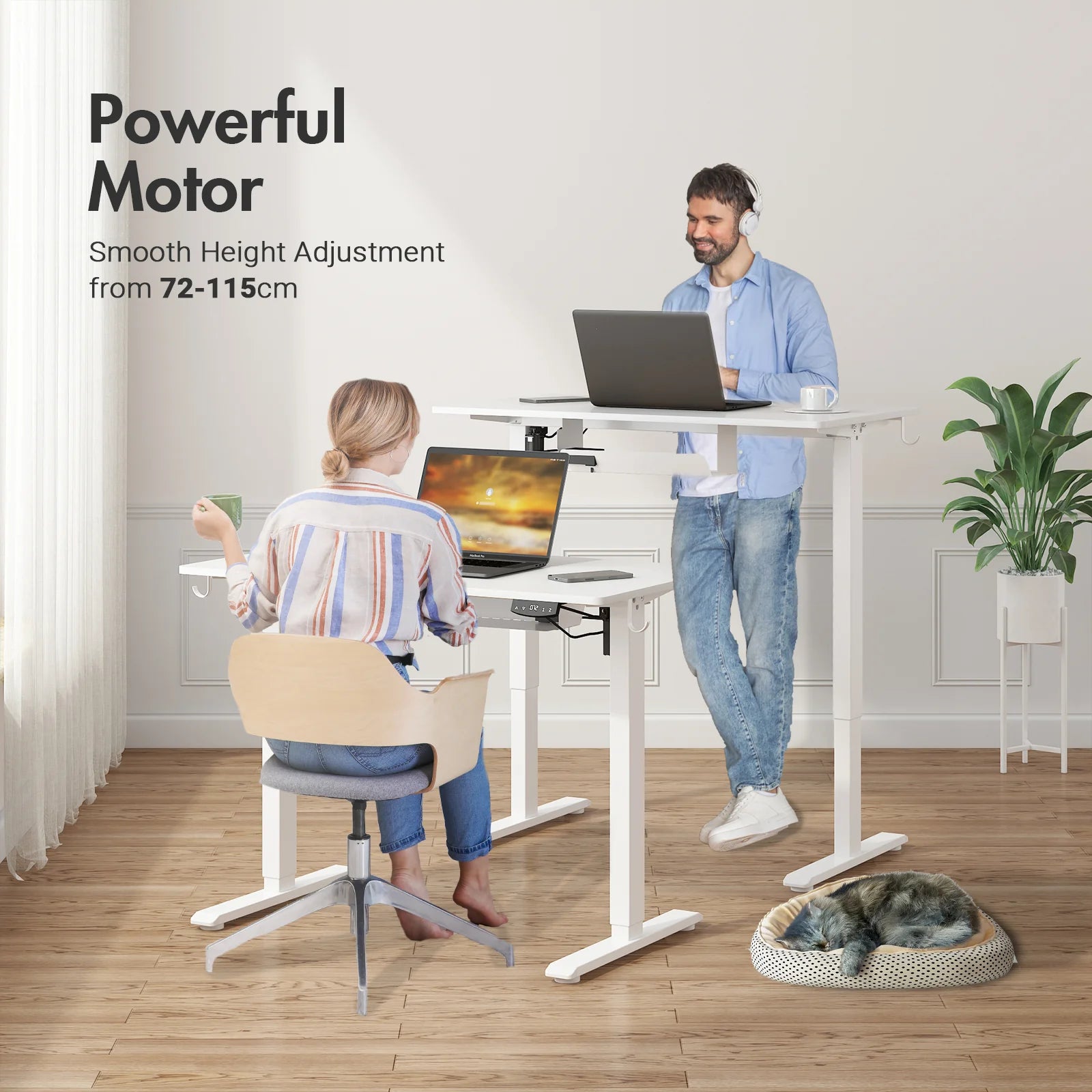 Electric Standing Desk Height Adjustable 100cm