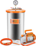 Gallon Vacuum Chamber Kit with 3.6 CFM 1 Stage Vacuum Pump HVAC1 pcs