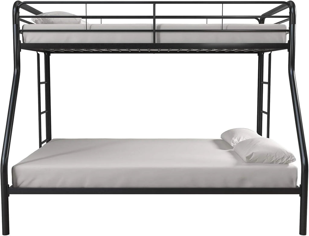 DHP Dusty Twin Over Full Metal Bunk Bed, Off White1 pcs
