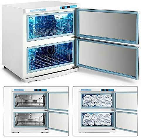 Hot Towel Warmer Cabinet Professional Towel Heater for Spa Massage Salon Home (32 Liter Capacity, White)1 pcs