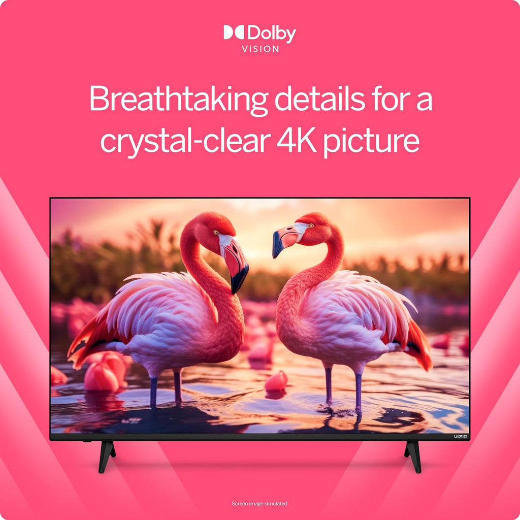 VIZIO 50′�?4K Resolution HDR Smart TV, Dolby Vision HDR/HDR10+, WiFi 6 �?(Renewed)