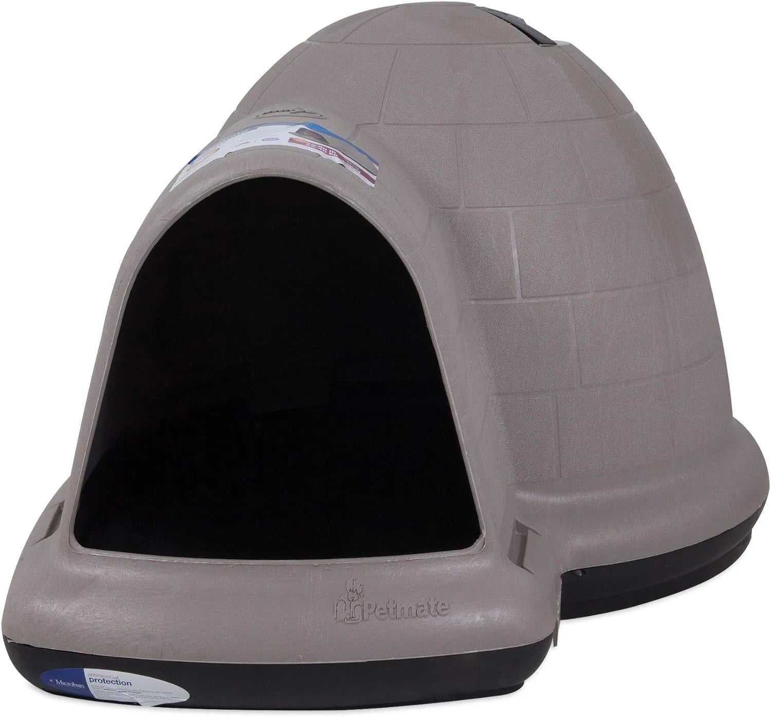 Petmate Indigo Dog House (Igloo Dog House, Made in USA with 90% Recycled Materials, All Weather Protection Pet Shelter) for XL Dogs  90 to 125 pounds, Made in USA