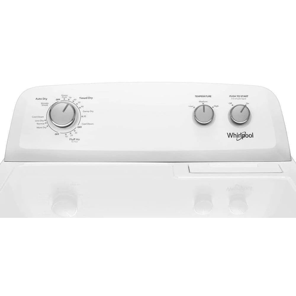 Whirlpool 7.0 cubic foot (approx. 198 liters) clothes dryer, AutoDry™ system, Wrinkle Shield™, white