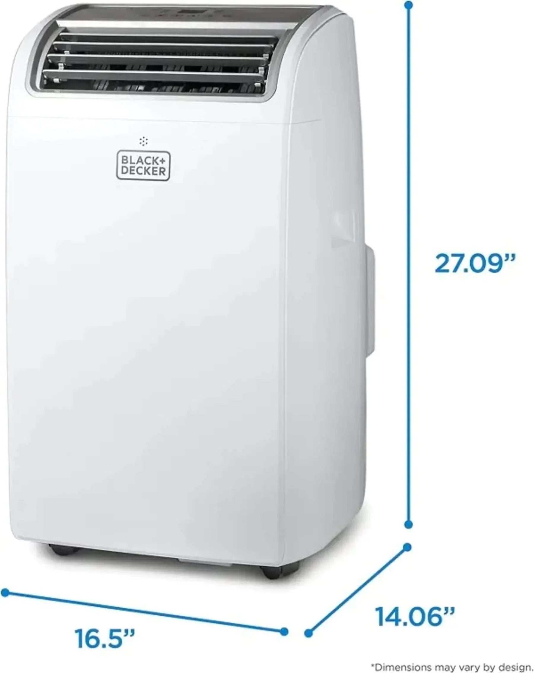 BLACK+DECKER Air Conditioner, 14,000 BTU Air Conditioner Portable for Room up to 700 Sq. Ft. with Remote Control, White