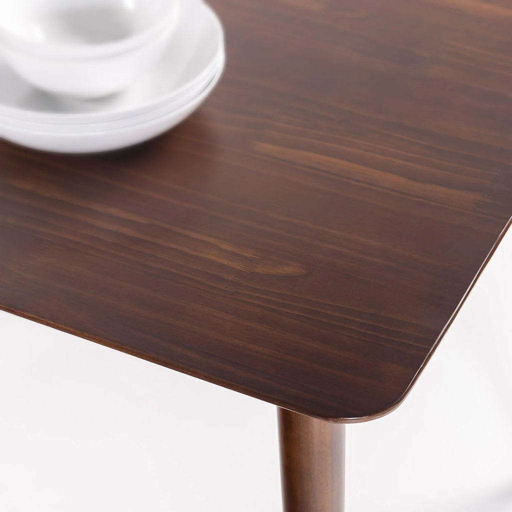 47 Inch Wood Dining Table / Solid Wood Kitchen Table / Easy Assembly, Espresso1 pcs