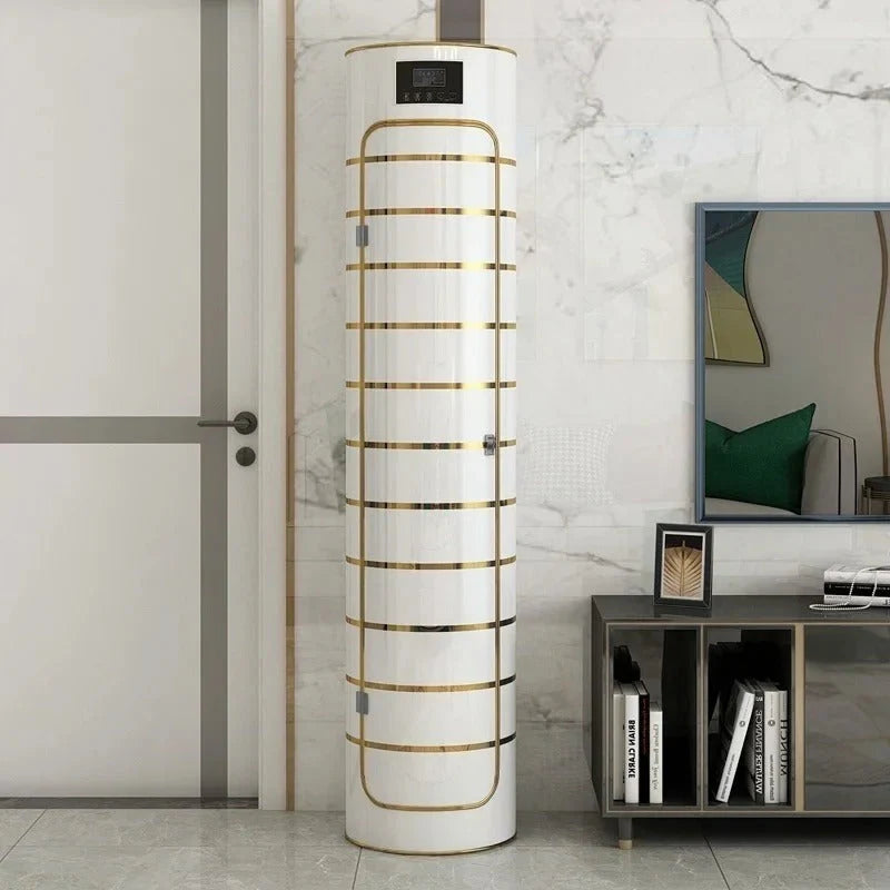 Large-capacity multi-layer rotating disinfection shoe cabinet [with mirror + deodorizer]