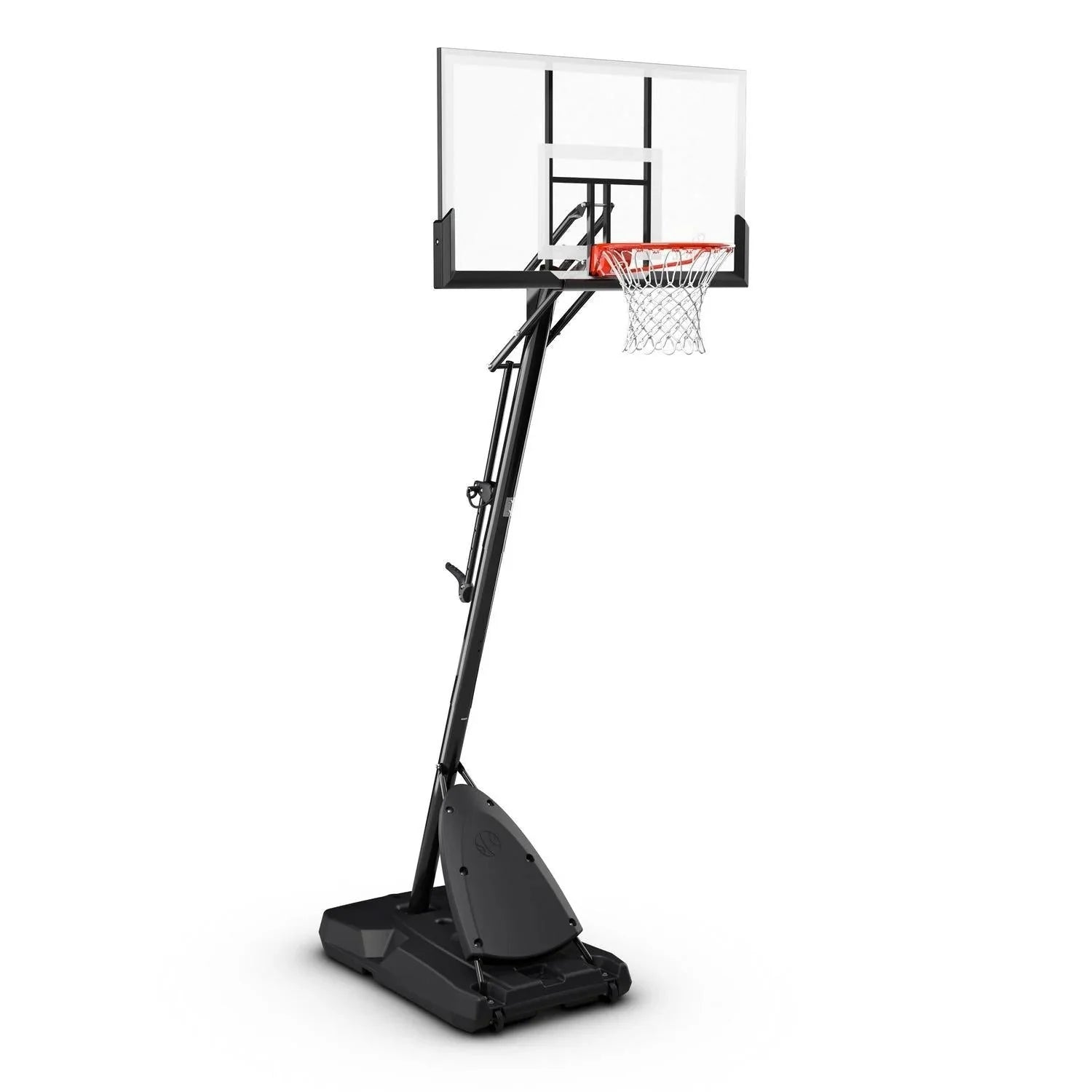2025 Spalding 54-inch shatterproof polycarbonate Exacta height basketball hoop system, portable