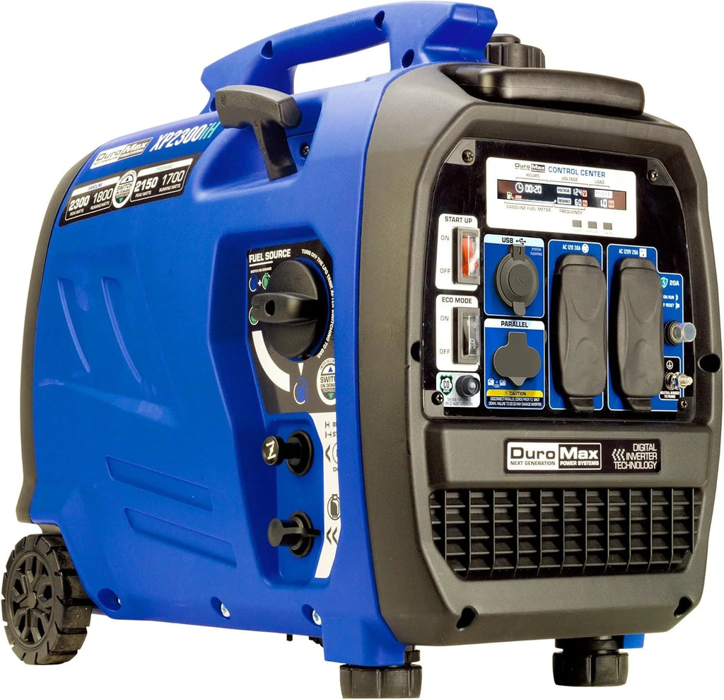 2300-watt dual-fuel portable digital inverter generator - Dual fuel (gasoline and propane), suitable for RVs and emergency use1 pcs