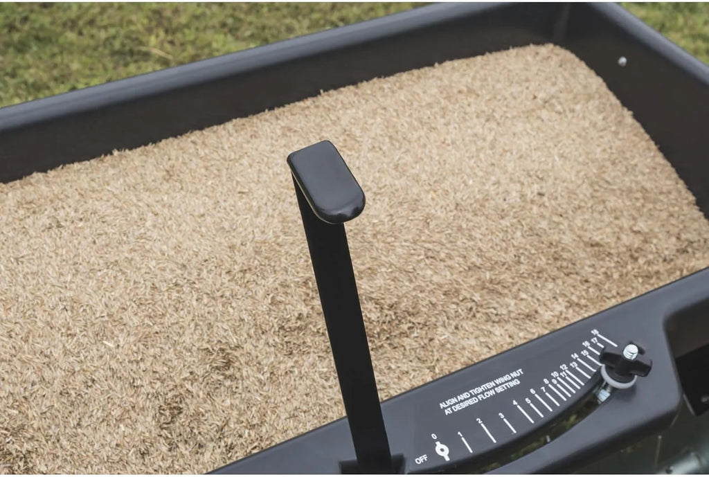 100-pound traction type seeder/seeder/sprayer, black version1 pcs