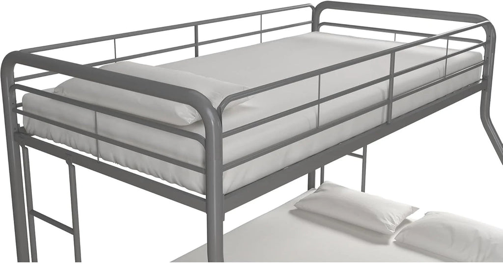 DHP Dusty Twin Over Full Metal Bunk Bed, Off White1 pcs