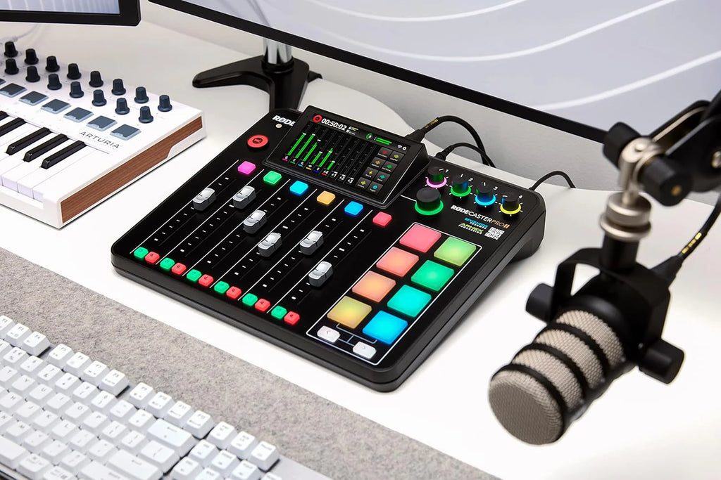 RODE RODECaster Pro II All-in-One Production Solution for Podcasting, Streaming, Music Production and Content Creation, Black1 pcs