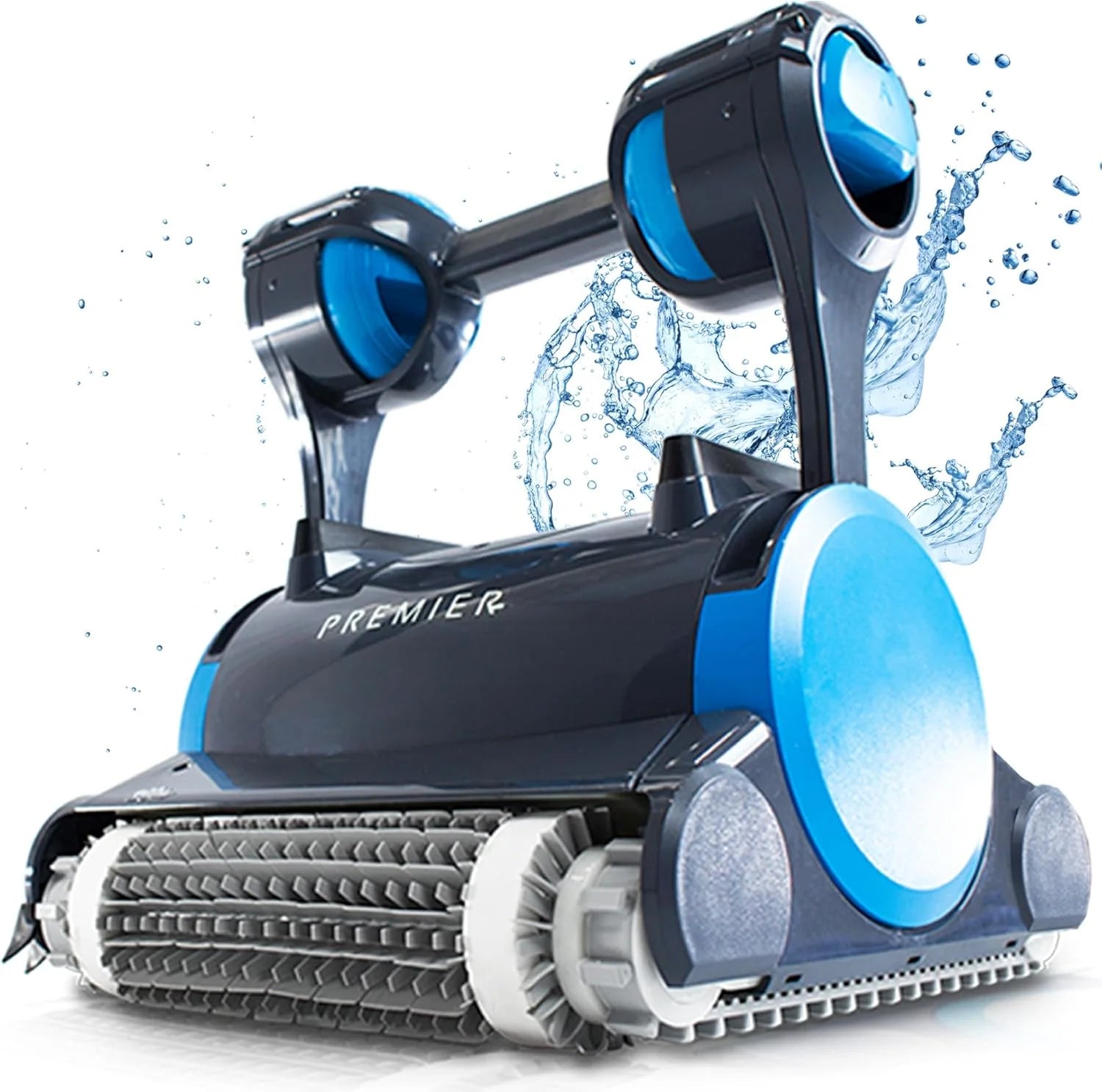 Premier Robotic Pool Cleaner (2025 Model) with Multimedia, Oversized Leaf Bag, Standard & Ultrafine Filters, Weekly Timer, Waterline Cleaning & More ?? for In-ground Swimming Pools up to 50ft